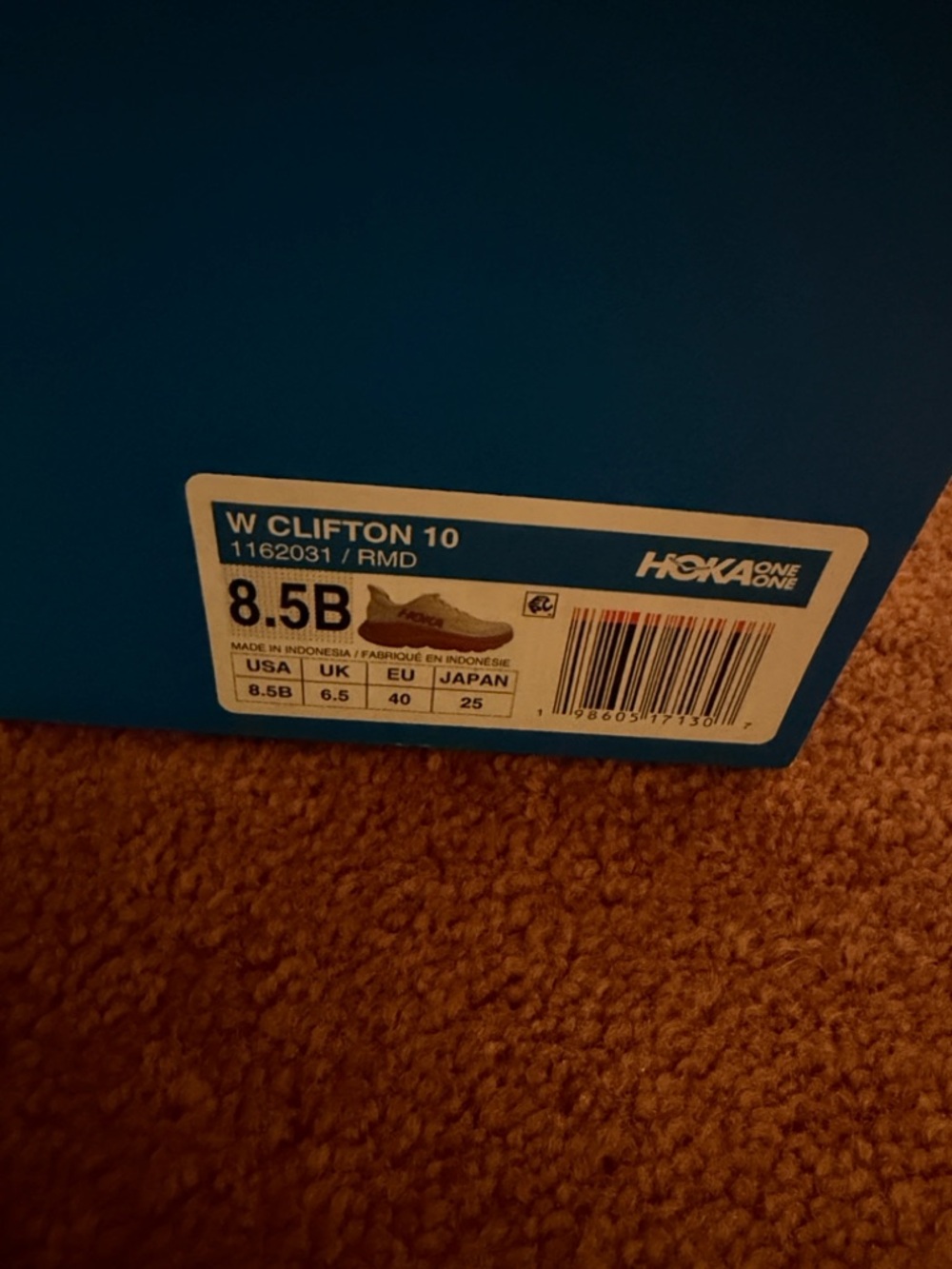 HOKA Clifton 10 size 8.5 NEW - Picture 9 of 9